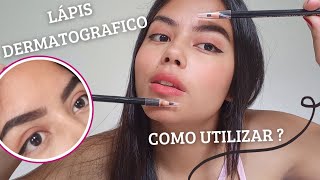 COMO PREENCHER AS SOBRANCELHAS COM O LÁPIS DERMATOGRAFICO  DICAS E EXPLICAÇÕES [upl. by Esinned102]