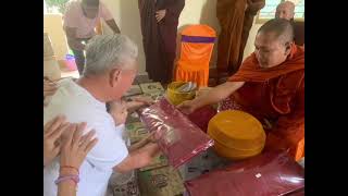 2nd Kathina Robe Offering 2024 at Punnya Vattana Monastery Bodhgaya [upl. by Irodim]