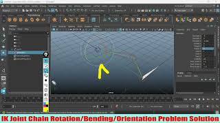 Maya 2025 IK Joint Chain BendingOrientationRotation problem Solution [upl. by Aileme]