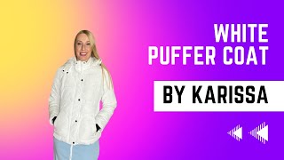 White quilted puffer coat for winter [upl. by Croix]