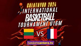 U16M LITUANIA vs FRANCIA International Basketball Tournament Calatayud 2024 BasketCanteraTV [upl. by Thor]