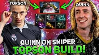 QUINN plays TOPSON build on SNIPER  QUINN with RUINER on BATRIDER [upl. by Sibylla]