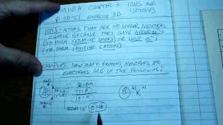 Chem 110 CH 3 isotopes and ions [upl. by Gehlbach]