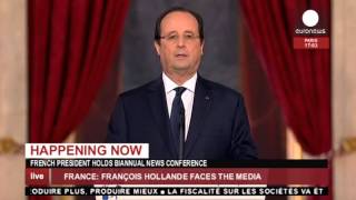 Conférence de presse de François Hollande le 14 janvier 2014  DIRECT enregistré [upl. by Favata]