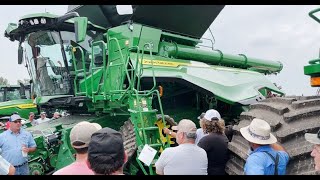 Trends with Used Combine Values  John Deere X9 1100 and CaseIH 8250 [upl. by Roswell]