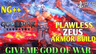 God of War Ragnarok NG Flawless Zeus Armor Gameplay PS5 Part 1  GOW Ragnarok Flawless Zeus Armor [upl. by Nidak]