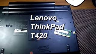 Upgrade RAM IBM Lenovo Thinkpad T420 [upl. by Ellednahs22]