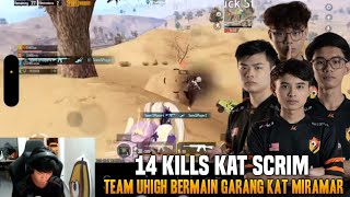 14 Kills In Miramar  Team Uhigh Bermain Garang Kat Scrim [upl. by Anekahs]