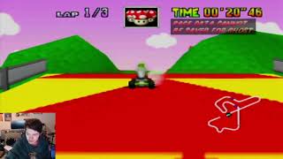 Mario Kart 64 Royal Raceway SC 3lap PR 139quot63 NTSC [upl. by Gwyneth]