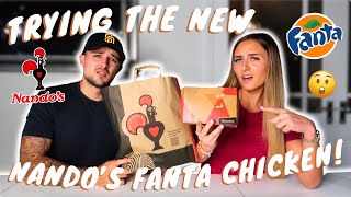 TRYING THE NEW NANDOS FANTA CHICKEN😳 [upl. by Tema98]