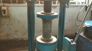 Concrete cylinder compressive strength test ASTM C 39 [upl. by Ydneh]