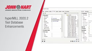 hyperMILL 20202  Tool Database Enhancements [upl. by Lebiram881]