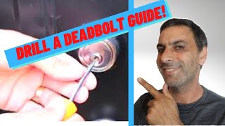 How to Drill a Deadbolt lock Unlocking a Deadbolt lock by drilling it How to Remove a Deadbolt [upl. by Hancock165]