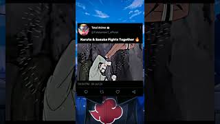 Naruto amp Sasuke Fights Together 🔥  shorts shortvideo naruto narutoshippuden sasuke viral [upl. by Wolfie]