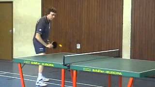 Dr Neubauer Long pimple lesson 05 backhand flick [upl. by Africah]