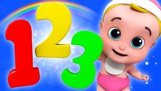 One Two Three Numbers Song  Counting Numbers 123  Cartoon Videos By Junior Squad [upl. by Hailahk912]