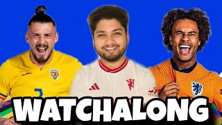 Romania vs Netherlands Live Reaction amp Watchalong  Euro 2024 Round of 16 [upl. by Tania]