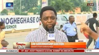 Channels TV Correspondent Gives Update On Edo Governorship Election [upl. by Suiraj]