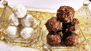 10 minutes  des friandises rapides pour noël et les fêtes  Raffaello et Ferrero Rocher fait maison [upl. by Gleich]