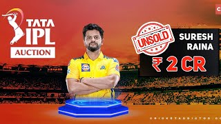 IPL MEGA AUCTION 2022 ABOUT SURESH RAINA [upl. by Legna]