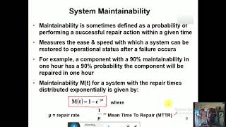 Reliability Maintainability and Availability [upl. by Eskil21]