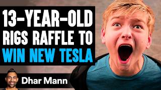 14YearOld RIGS RAFFLE TO WIN New TESLA What Happens Next Is Shocking  Dhar Mann Studios [upl. by Lonyer]