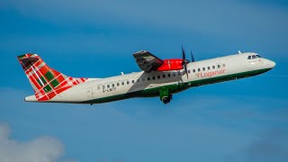 Loganair ATR72 departure [upl. by Eedna]