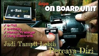 Install OBU • Cara Mudah Gunakan eToll Pass  Cara Buka Pasang Batre dan Breket on Board Unit [upl. by Attenaz]