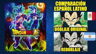 Dragon Ball Super Broly 2018 Comparación del Doblaje Latino Original y Redoblaje  Español Latino [upl. by Fitton869]