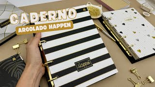 CADERNO ARGOLADO HAPPEN ANIMATIVA [upl. by Milla]