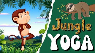 Jungle Yoga  Calming Yoga for kids  Kids Yoga  Yoga Brain Break  Spring Yoga [upl. by Darcie]