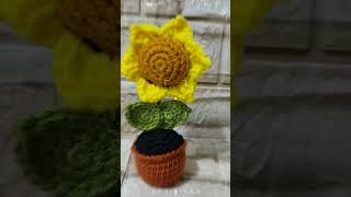 Mini maceta tejida flores tejidoparaprincipiantes amigurumi [upl. by Risser817]