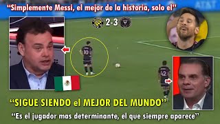 IMPRESIONADOS PERIODISTAS MEXICANOS se RINDEN ante DOBLETE de LIONEL MESSI HOY con INTER MIAMI [upl. by Wall]