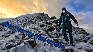 WINTER ON THE EDGESA WINTERS MOUNTAIN DAY ON HELVELLYNS EDGESSTRIDING EDGE amp SWIRRAL EDGE [upl. by Ely53]