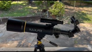 Koolpte 70mm Aperture 400mm AZ Mount Astronomical Refracting Telescope 20x 200x for Kids Adults [upl. by Seabury625]