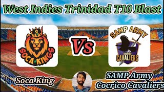 SAMP Army Cocrico Cavaliers vs Soca King  Match 30  Trinidad T10 Blast 6th Edition [upl. by Lesya]