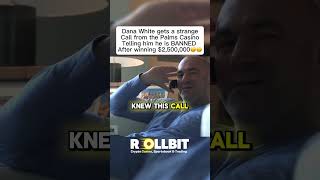 Dana BANNED by Palms😳 dana danawhite casino gambling banned lasvegas vegas blackjack poker [upl. by Aerdnahc]