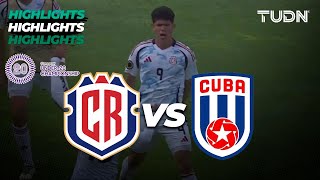 HIGHLIGHTS  Costa Rica vs Cuba  CONCACAF Sub20 Championship [upl. by Darwen794]