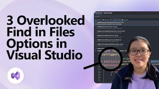 3 Overlooked Find in Files Options in Visual Studio [upl. by Nancy]