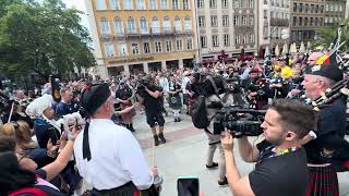 Scotland The Brave  Marienplatz Munich Germany Tartan Army EURO 2024 [upl. by Novert]