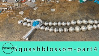 Making a squash blossom necklacepart4 [upl. by Eifos69]