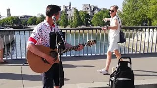 A busker sings Queen when suddenly a passerby begins to dance  Roman Roses [upl. by Dolph548]