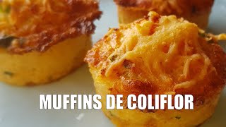 MUFFINS DE COLIFLOR Cuando lo pruebes repetirás [upl. by Urial973]