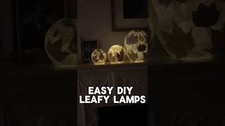 How to Make Easy DIY Beautiful Leaf Lamps 🍁🍂🪔 [upl. by Gorga581]