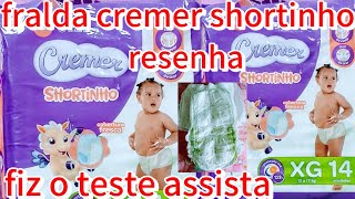 Fralda cremer shortinho vale apena comprar  resenha ❤️❤️ [upl. by Campbell]