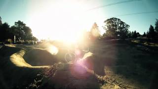 MTB Pump Track Victoria Park Christchurch  Go Pro HD [upl. by Suoivatram]