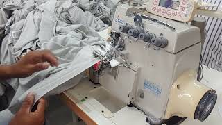 Blind Hem  overlock machine with attachment [upl. by Lilli4]