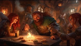 Beautiful Medieval Fantasy Tavern Medieval Inn  Fantasy Music and Ambience Cozy [upl. by Yenal]