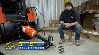 How to assemble and install an auger attachment  Skid Steer Solutions [upl. by Dib]