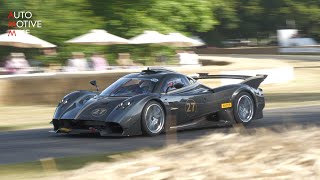 Pagani Huayra R INSANE V12 Sounds at Goodwood FOS Hillclimb [upl. by Henden955]